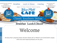 Tablet Screenshot of blueplatecafe.com